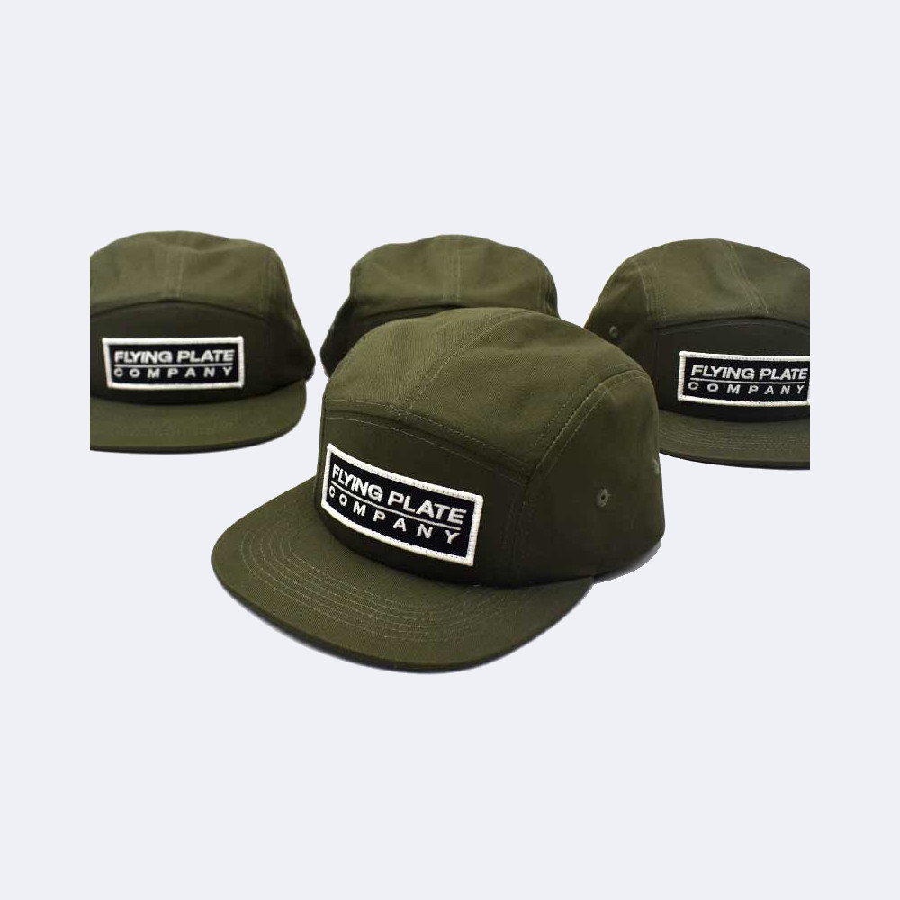 flying-plate-5-panel-kappe-gruen-seitlich Flying Plate 5-Panel cap grün seitlich