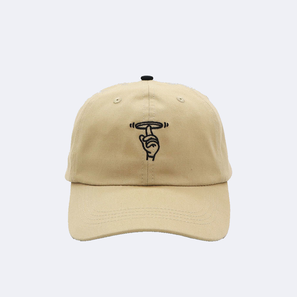 flying-plate-baseball-kappe-braun-vorne Flying plate baseball cap braun