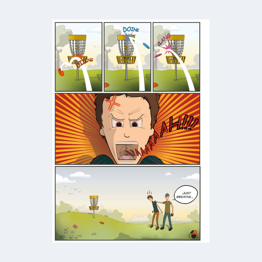back-to-basics-discgolfbuch-putting-comic Back to Basics Discgolfbuch Putting Comic