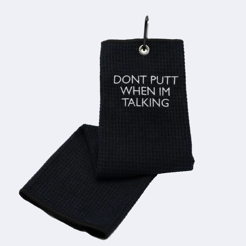 BounceBack-Disc-Golf-towel-Dont-put-when-im-talking BounceBack Disc Golf Towel Don´t Putt When I´m Talking