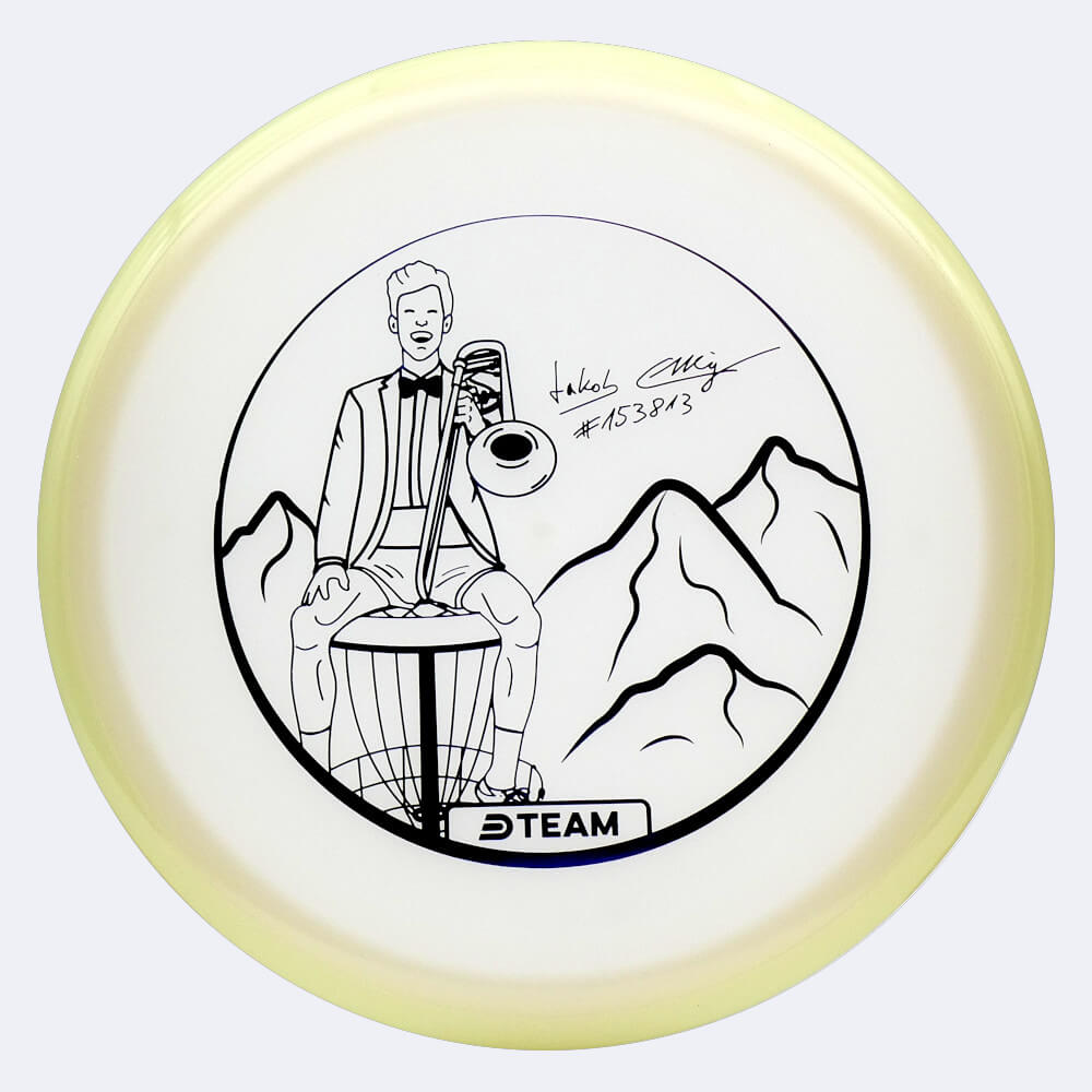 Axiom Hex Jakob Ettlinger Team Series in white, total eclipse plastic and glow effect Axiom Hex Jakob Ettlinger Team Series in white, total eclipse plastic and glow effect