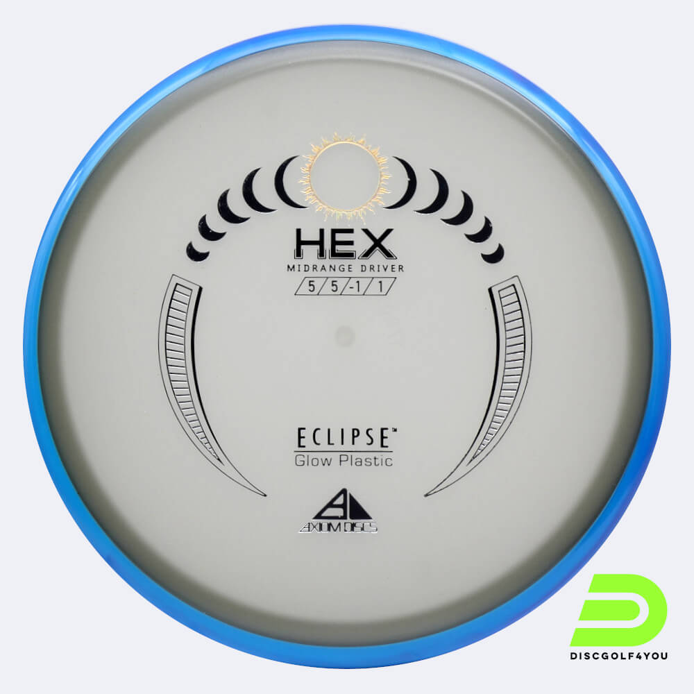 Axiom Hex in white, eclipse plastic and glow effect Axiom Hex in white, eclipse plastic and glow effect