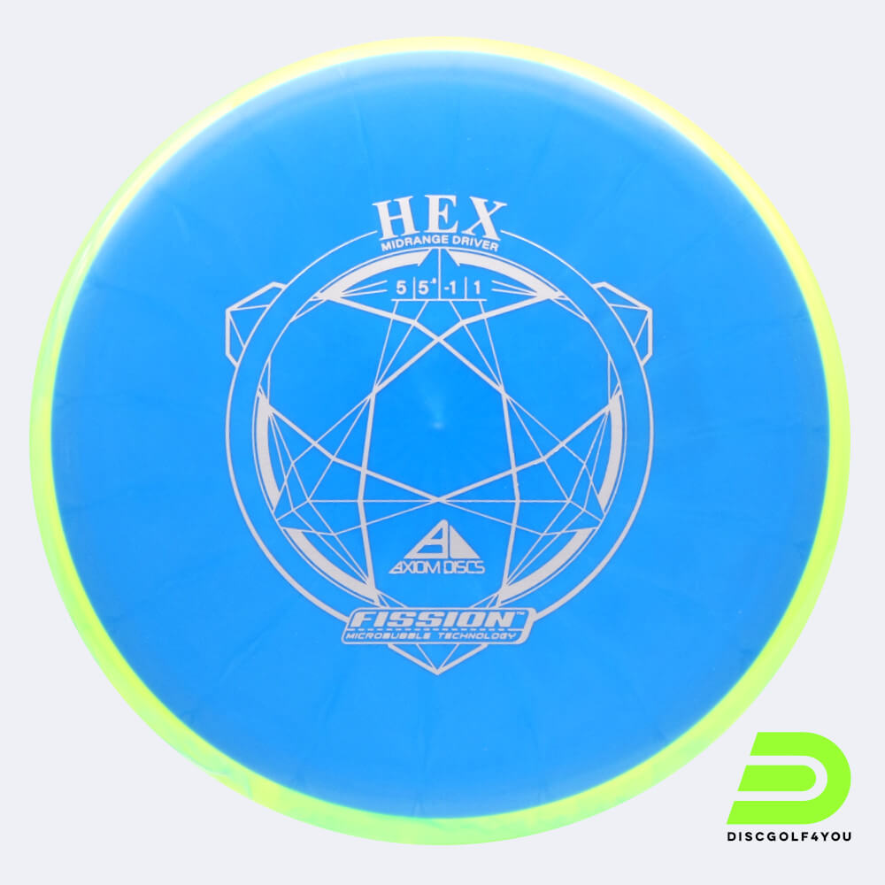 Axiom Hex in light-blue, fission plastic Axiom Hex in light-blue, fission plastic