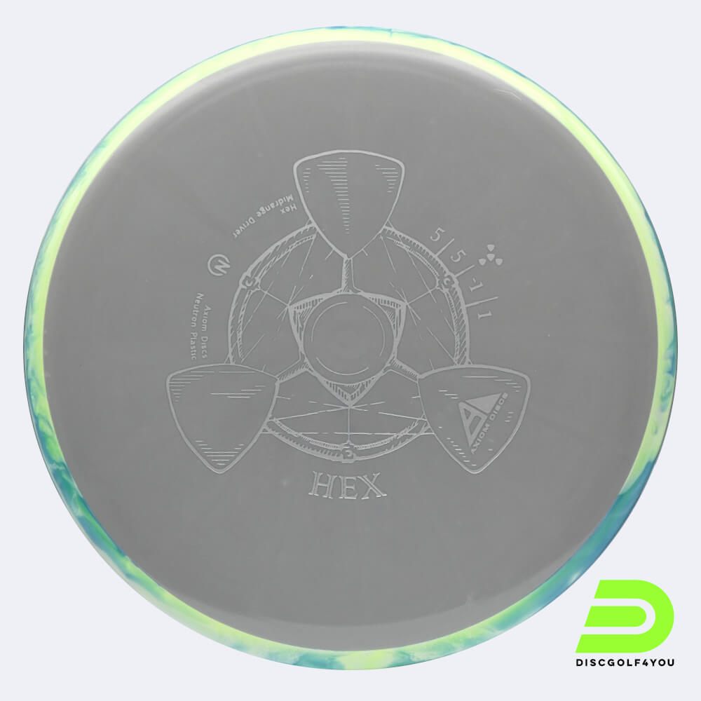 Axiom Hex in grey, neutron plastic Axiom Hex in grey, neutron plastic
