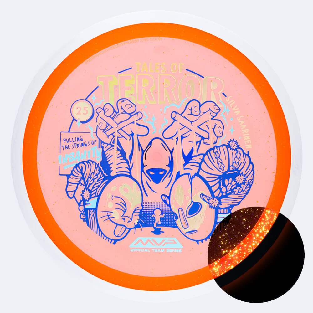 Axiom Insanity Halloween Edition in classic-orange, particle glow proton plastic and glow effect Axiom Insanity Halloween Edition in classic-orange, particle glow proton plastic and glow effect