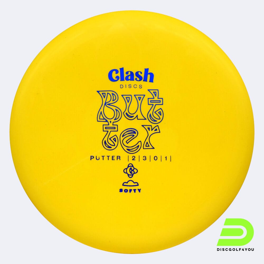 Clash Discs Butter in yellow, softy plastic Clash Discs Butter in yellow, softy plastic