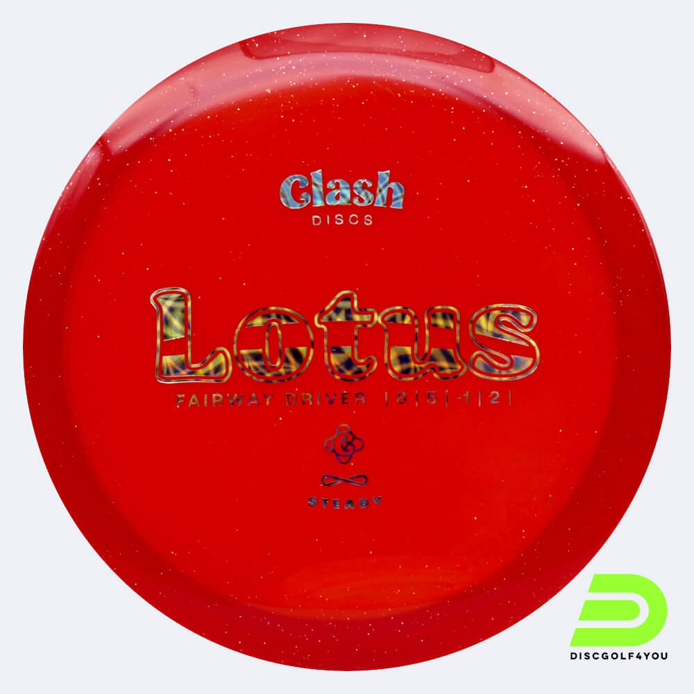clash discs lotus in rot, im steady kunststoff und ohne spezialeffekt Clash Discs Lotus in rot, im Steady Kunststoff und ohne Spezialeffekt