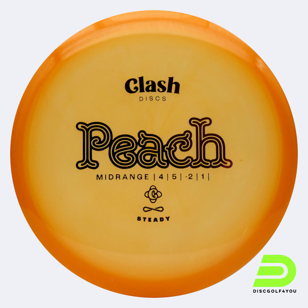 Clash Discs Peach in classic-orange, steady plastic Clash Discs Peach in classic-orange, steady plastic