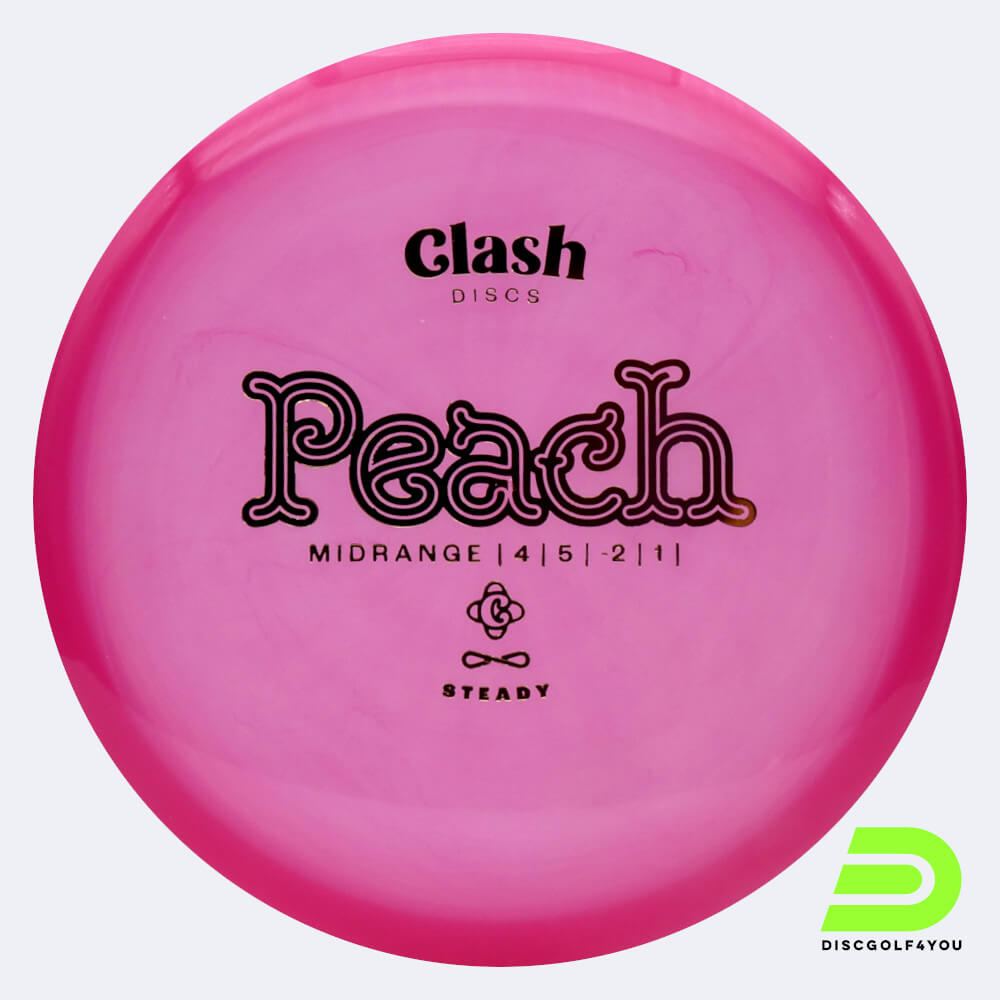 Clash Discs Peach in pink, steady plastic Clash Discs Peach in pink, steady plastic