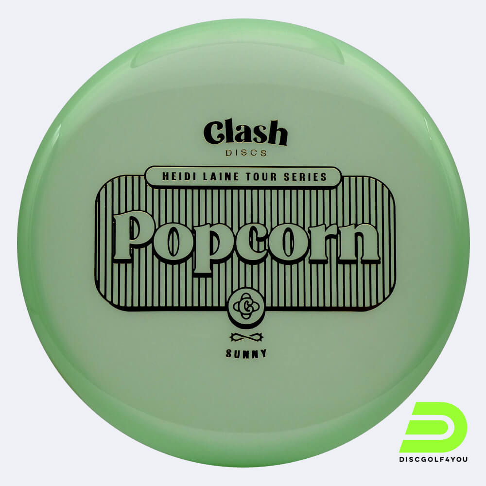 Clash Discs Popcorn - Heidi Laine Tour Series in hellgrün, im Sunny Kunststoff und ohne Spezialeffekt