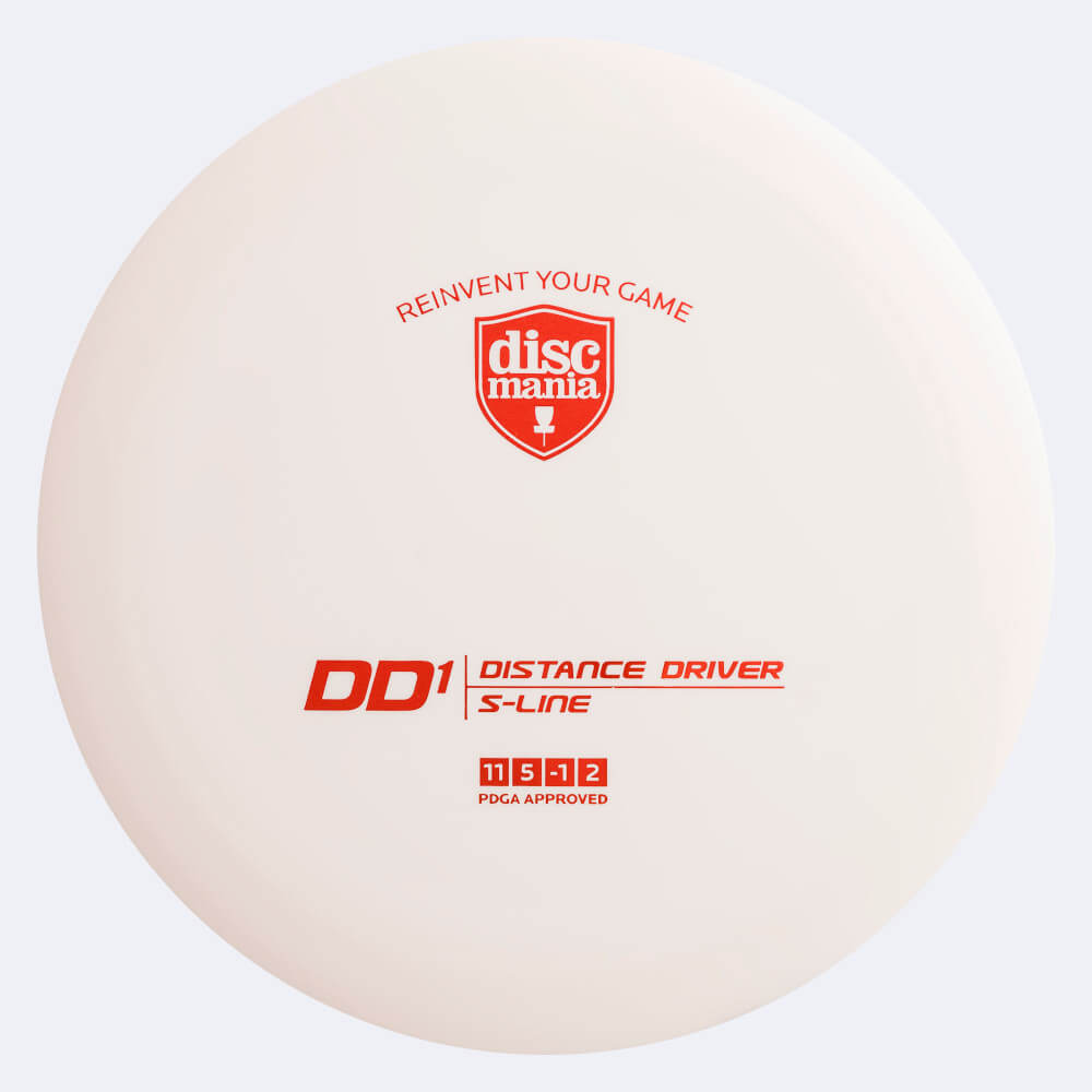 Discmania DD1 in white, s-line plastic Discmania DD1 in white, s-line plastic