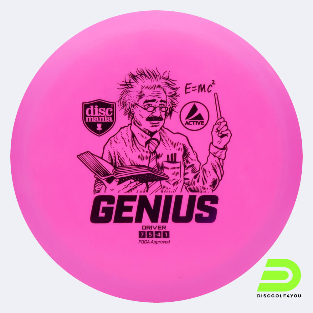 discmania genius in rosa, im active kunststoff und ohne spezialeffekt Discmania Genius in rosa, im Active Kunststoff und ohne Spezialeffekt