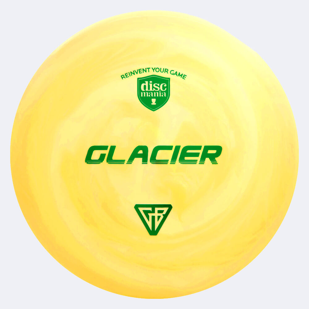 discmania glacier in gelb, im swirl s-line kunststoff und burst spezialeffekt Discmania Glacier in gelb, im Swirl S-line Kunststoff und burst Spezialeffekt