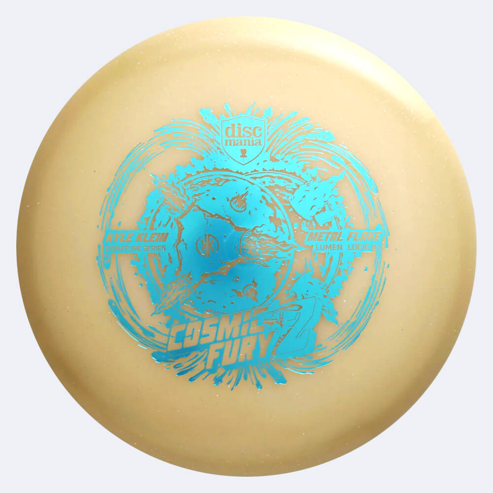 Discmania Logic Cosmic Fury Kyle Klein Signature Series in turquoise, metal flake lumen plastic Discmania Logic Cosmic Fury Kyle Klein Signature Series in turquoise, metal flake lumen plastic