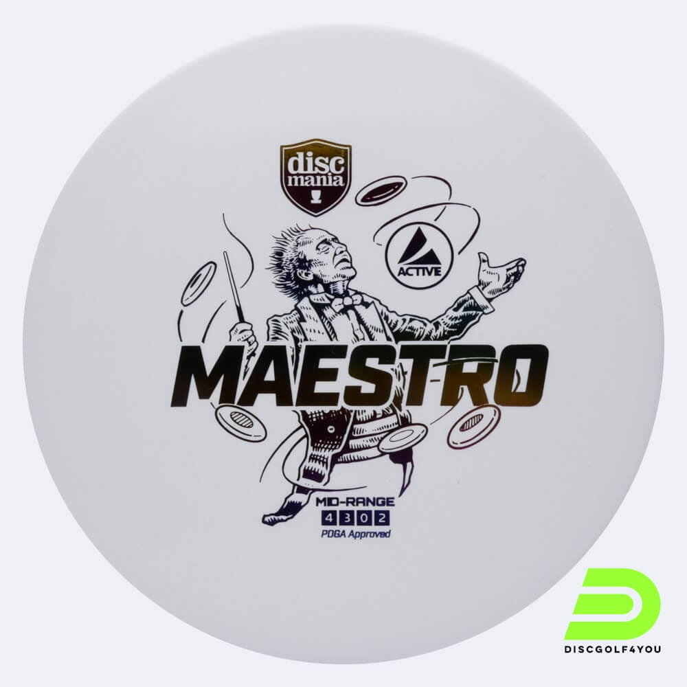 Discmania Maestro in white, active plastic Discmania Maestro in white, active plastic