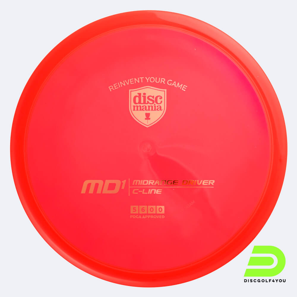 discmania md1 in rot, im c-line kunststoff und ohne spezialeffekt Discmania MD1 in rot, im C-Line Kunststoff und ohne Spezialeffekt