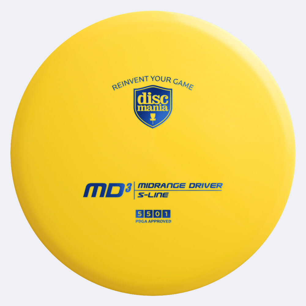 discmania md3 in gelb, im s-line kunststoff und ohne spezialeffekt Discmania MD3 in gelb, im S-Line Kunststoff und ohne Spezialeffekt