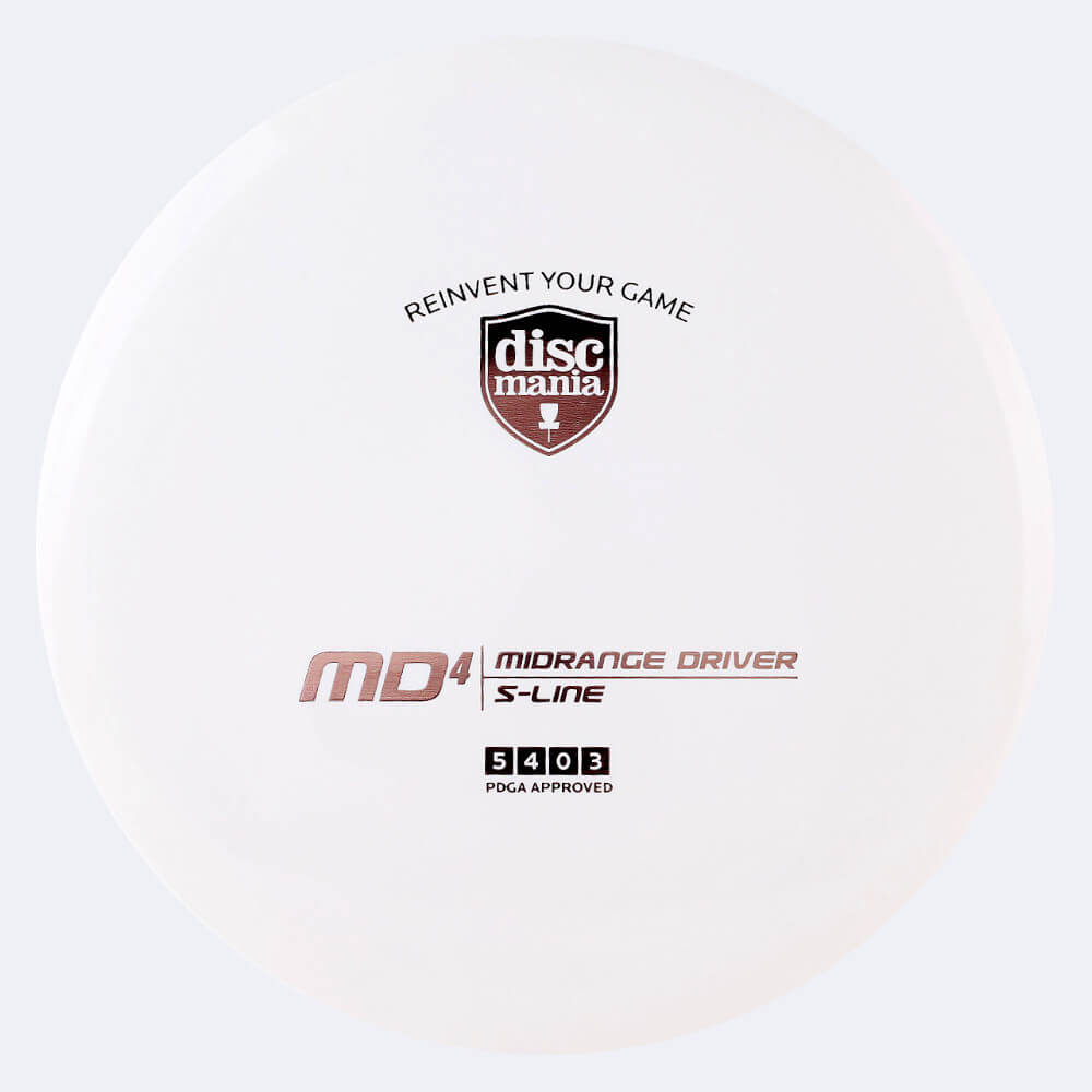 Discmania MD4 in white, s-line plastic Discmania MD4 in white, s-line plastic