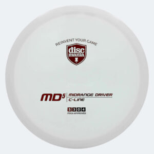 Discmania MD5 in white, c-line plastic