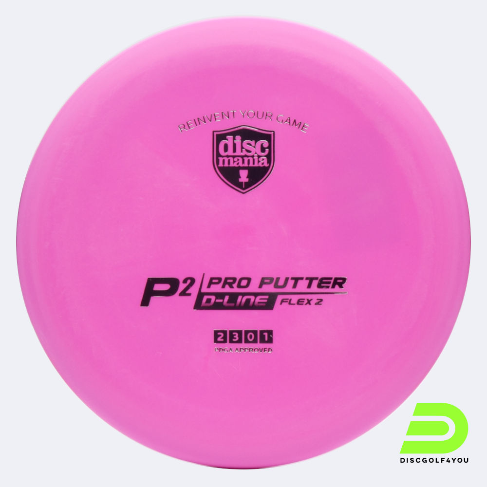 discmania p2 in rosa, im d-line flex 2 kunststoff und ohne spezialeffekt Discmania P2 in rosa, im D-Line Flex 2 Kunststoff und ohne Spezialeffekt