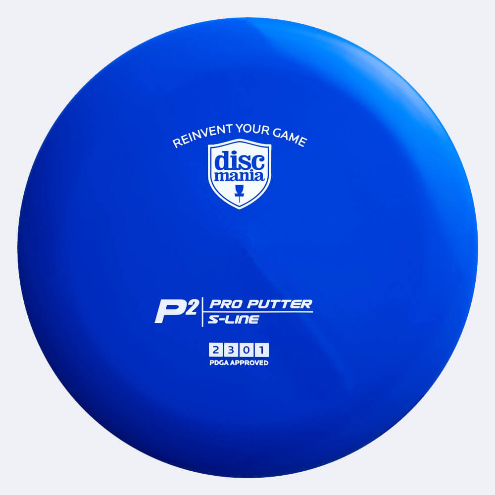 Discmania P2 in blue, s-line plastic Discmania P2 in blue, s-line plastic