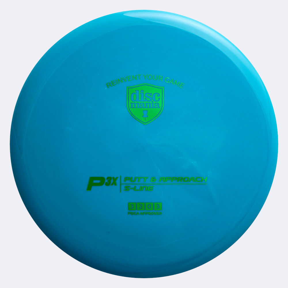 Discmania P3X in turquoise, s-line plastic Discmania P3X in turquoise, s-line plastic