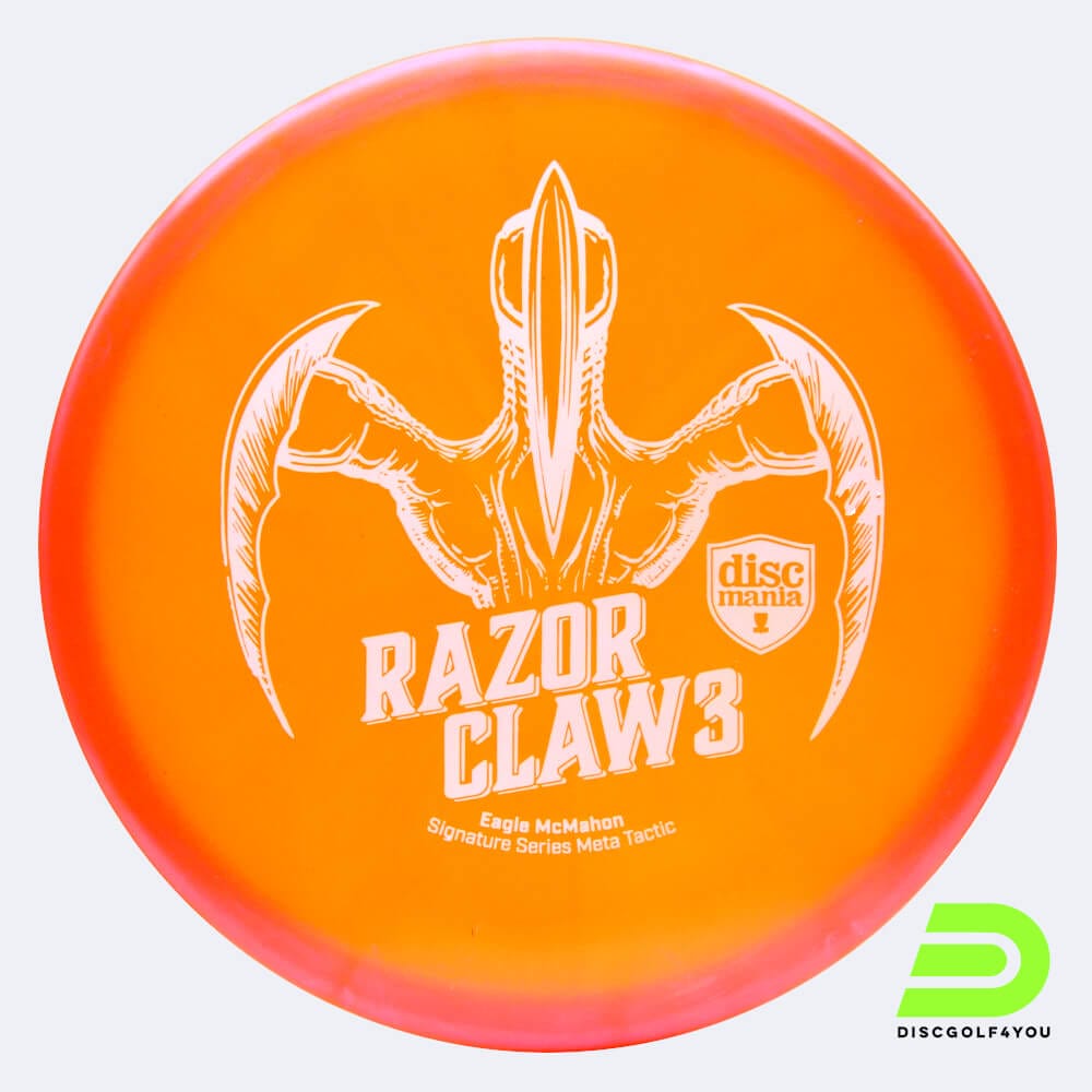 discmania razor claw 3 tactic eagle mcmahon signature series in orange, im meta kunststoff und ohne spezialeffekt Discmania Razor Claw 3 Tactic Eagle McMahon Signature Series in orange, im Meta Kunststoff und ohne Spezialeffekt
