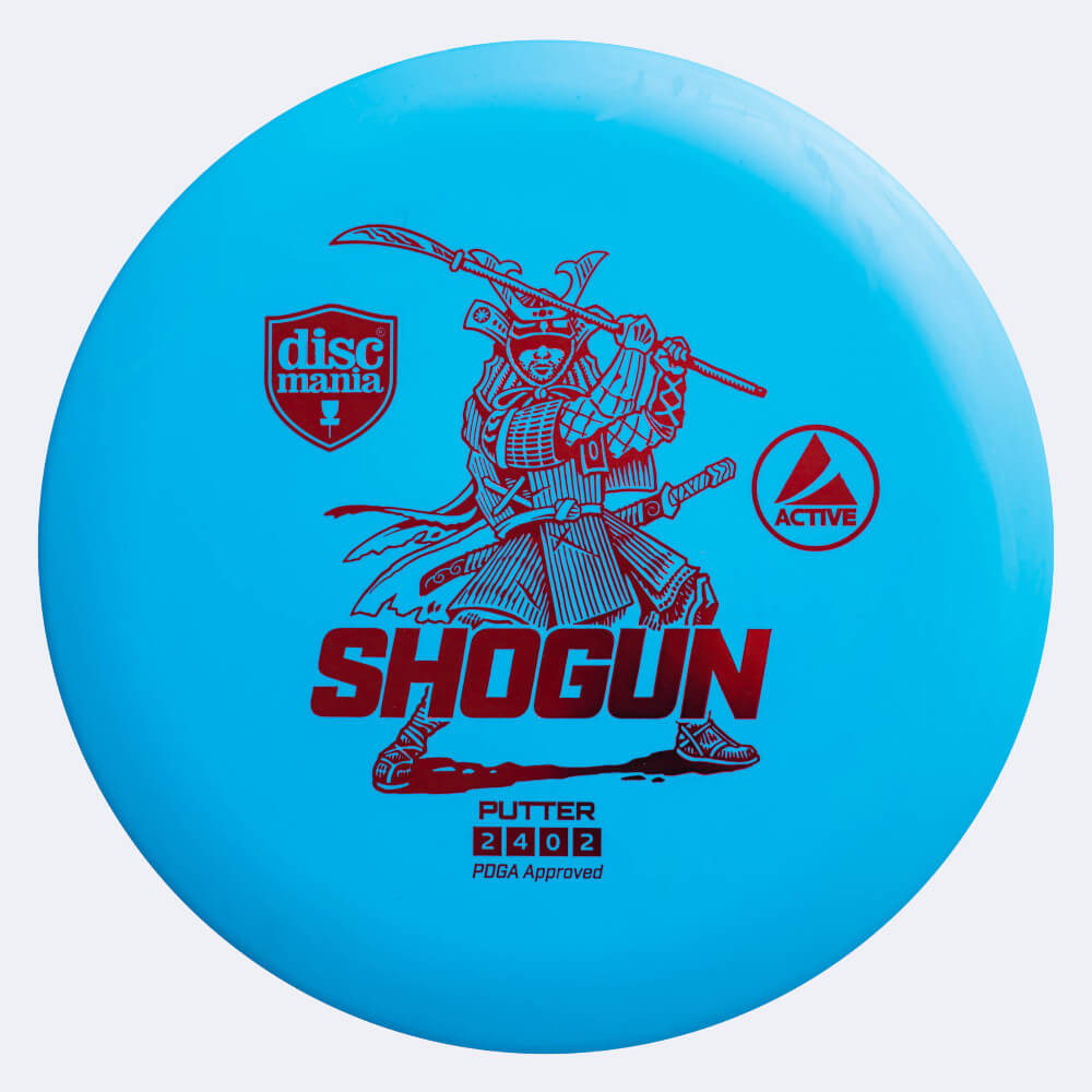 discmania shogun in blau, im active kunststoff und ohne spezialeffekt Discmania Shogun in blau, im Active Kunststoff und ohne Spezialeffekt