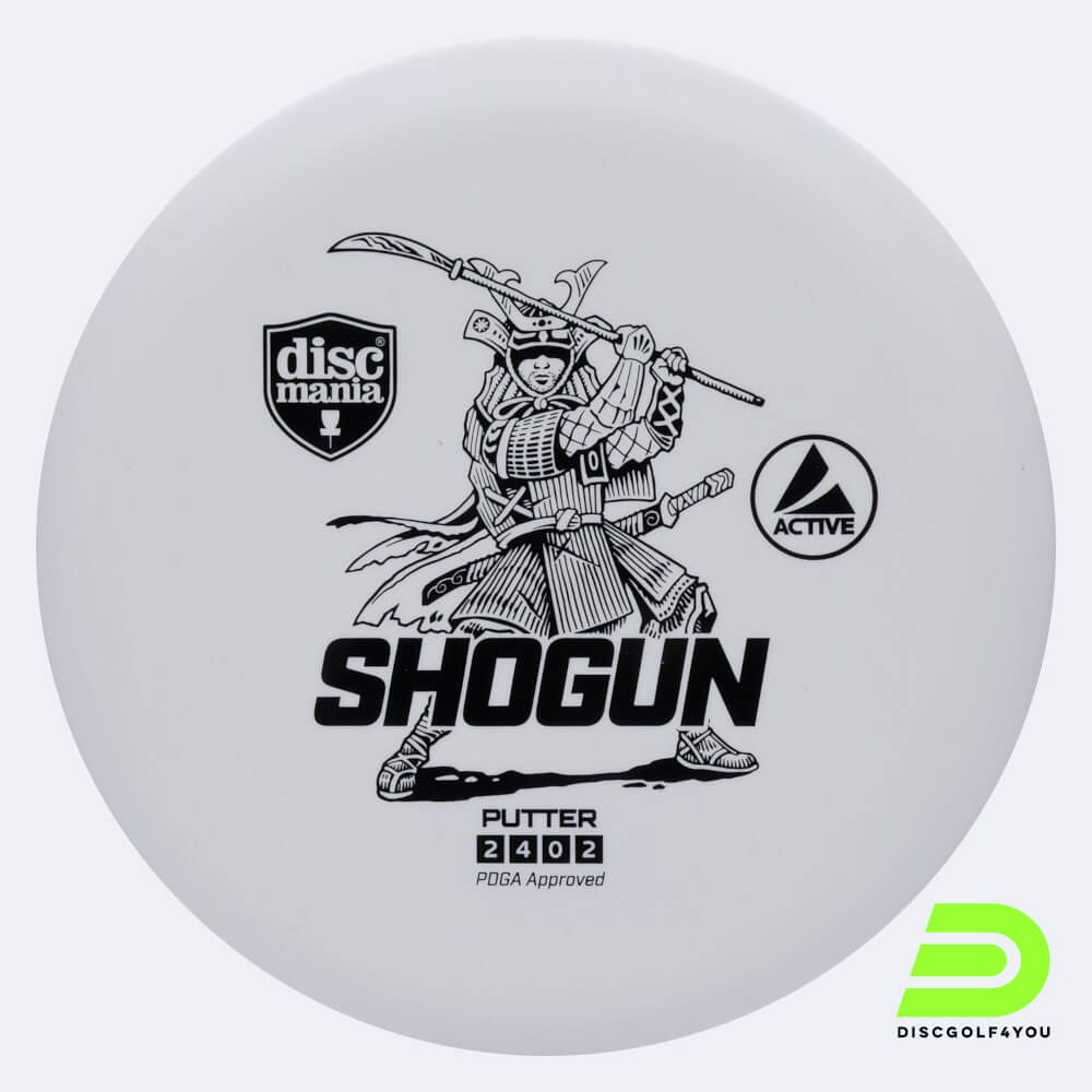 discmania shogun in weiss, im active kunststoff und ohne spezialeffekt Discmania Shogun in weiss, im Active Kunststoff und ohne Spezialeffekt