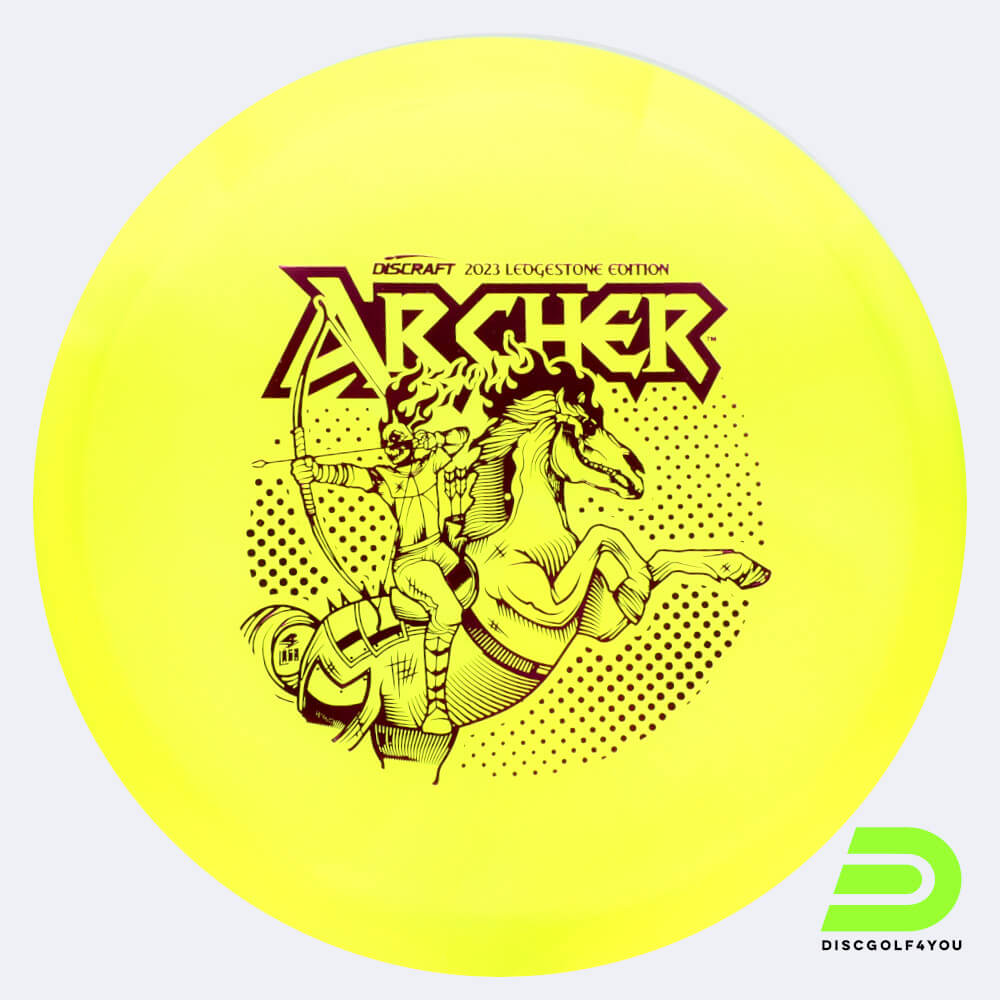 discraft archer 2023 ledgestone edition in gelb, im z-line kunststoff und ohne spezialeffekt Discraft Archer 2023 Ledgestone Edition in gelb, im Z-Line Kunststoff und ohne Spezialeffekt