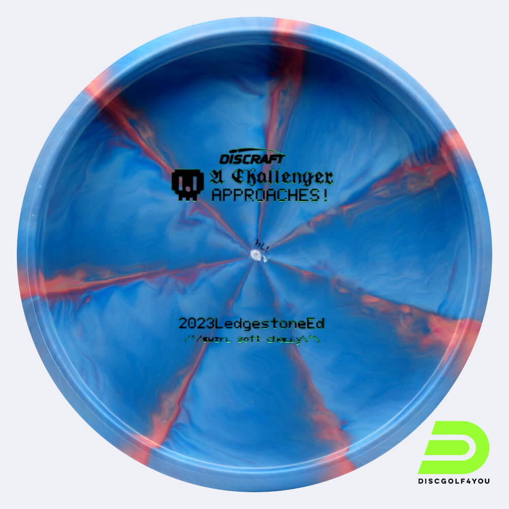 discraft challenger 2023 ledgestone edition in blau, im soft putter line kunststoff und bottomprint/burst spezialeffekt Discraft Challenger 2023 Ledgestone Edition in blau, im Soft Putter Line Kunststoff und bottomprint/burst Spezialeffekt