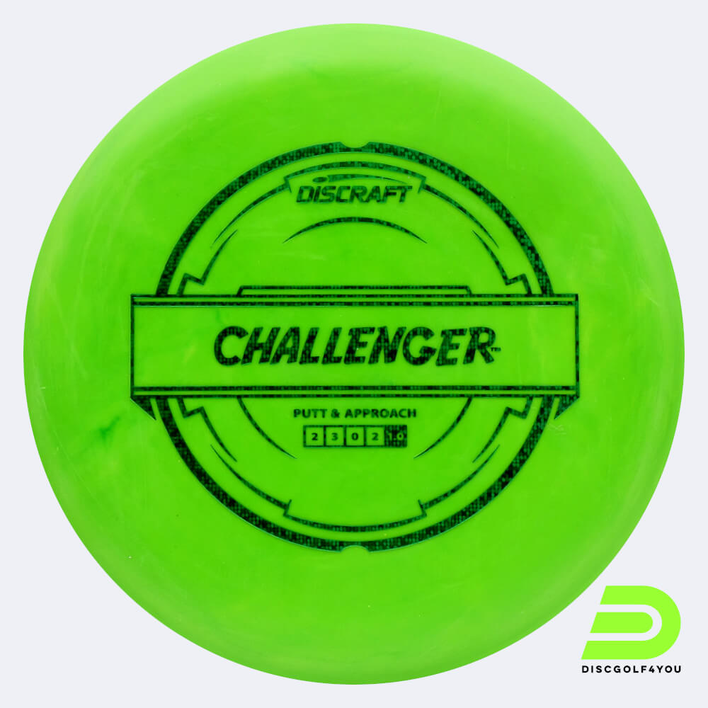 discraft challenger in grün, im putter line kunststoff und ohne spezialeffekt Discraft Challenger in grün, im Putter Line Kunststoff und ohne Spezialeffekt