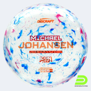 Discraft Comet Michael Johansen Tour Series in blue, jawbreaker z flx plastic