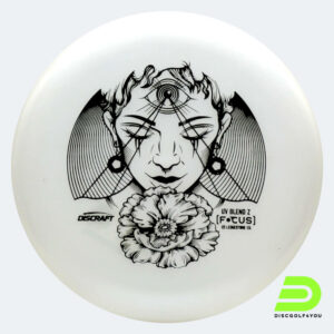 Discraft Focus 2023 Ledgestone Edition in white, uv cryztal plastic