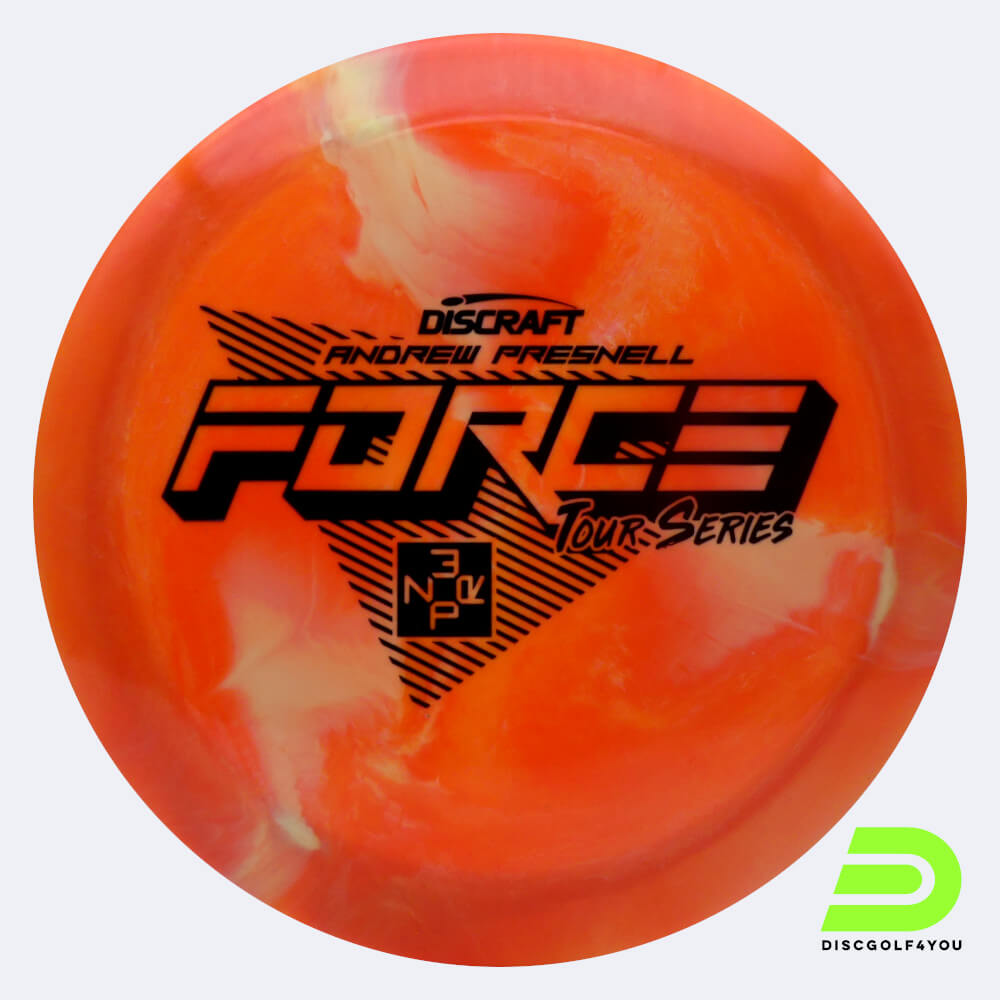 discraft force - andrew presnell tour series in orange, im esp kunststoff und burst spezialeffekt Discraft Force - Andrew Presnell Tour Series in orange, im ESP Kunststoff und burst Spezialeffekt