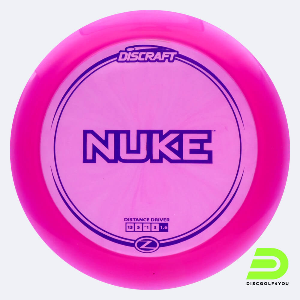 Discraft Nuke in pink, big z plastic Discraft Nuke in pink, big z plastic
