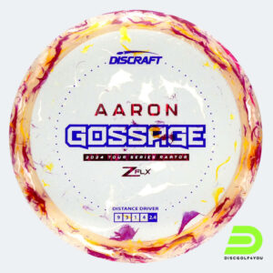 Discraft Raptor Aaron Gossage Tour Series in rosa, im Jawbreaker Z FLX Kunststoff und ohne Spezialeffekt