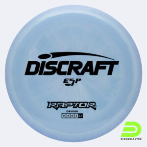 Discraft Raptor in light-blue, esp plastic