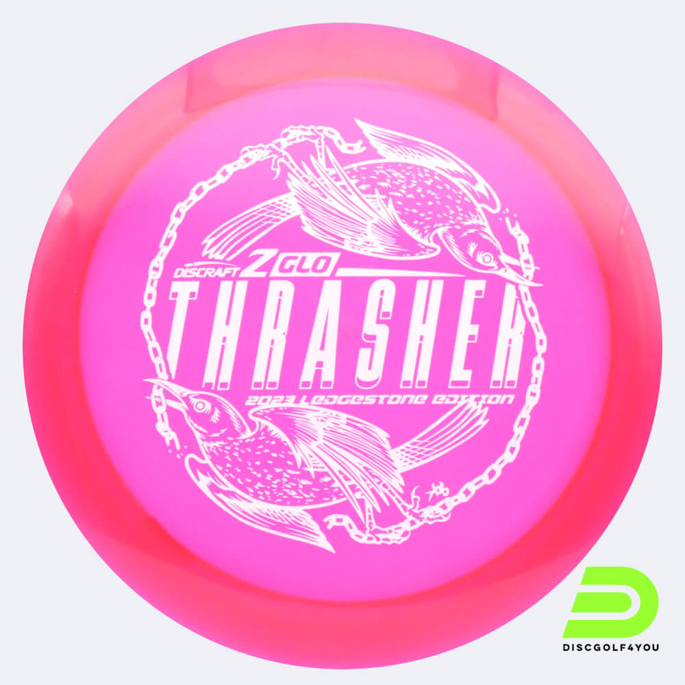 Discraft Thrasher 2023 Ledgestone Edition in pink, z glo plastic Discraft Thrasher 2023 Ledgestone Edition in pink, z glo plastic