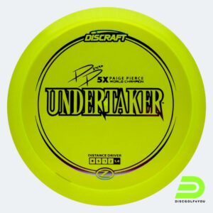Discraft Undertaker - Paige Pierce Signature Series in yellow, z-line plastic