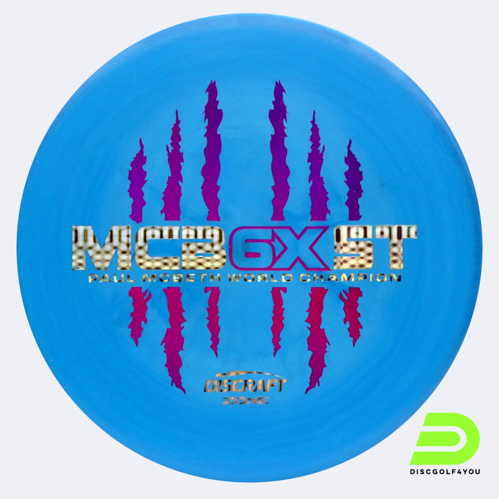 discraft zone - mcbeth 6x claw in blau, im esp kunststoff und ohne spezialeffekt Discraft Zone - McBeth 6x Claw in blau, im ESP Kunststoff und ohne Spezialeffekt