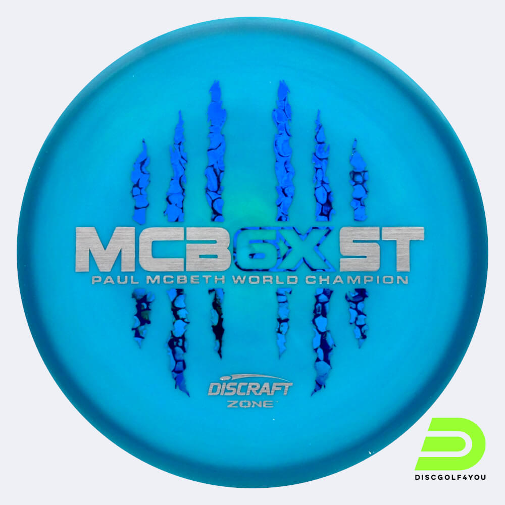 discraft zone - mcbeth 6x claw in hellblau, im esp kunststoff und ohne spezialeffekt Discraft Zone - McBeth 6x Claw in hellblau, im ESP Kunststoff und ohne Spezialeffekt
