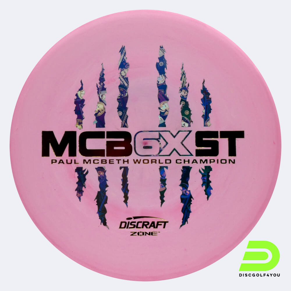 discraft zone - mcbeth 6x claw in rosa, im esp kunststoff und ohne spezialeffekt Discraft Zone - McBeth 6x Claw in rosa, im ESP Kunststoff und ohne Spezialeffekt
