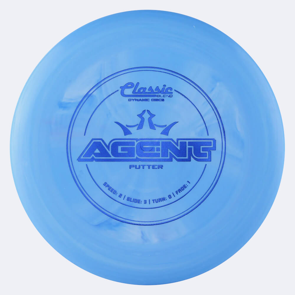 dynamic disc agent in blau, im classic blend kunststoff und ohne spezialeffekt Dynamic Disc Agent in blau, im Classic Blend Kunststoff und ohne Spezialeffekt