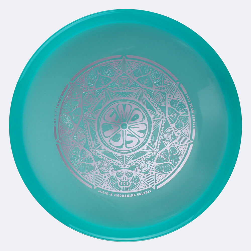 Dynamic Discs Culprit - Chris Clemons Team Series in turquoise, lucid x moonshine plastic and glow effect Dynamic Discs Culprit - Chris Clemons Team Series in turquoise, lucid x moonshine plastic and glow effect