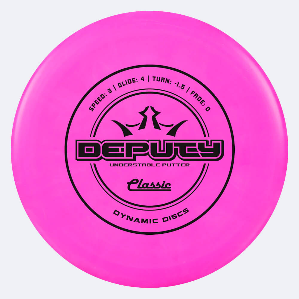 Dynamic Discs Deputy in pink, classic plastic Dynamic Discs Deputy in pink, classic plastic