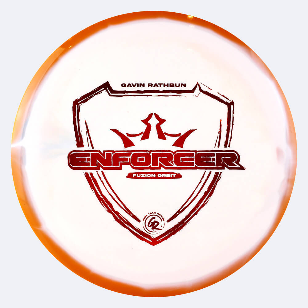 Dynamic Discs Enforcer - Gavin Rathbun Team Series in classic-orange, fuzion orbit plastic Dynamic Discs Enforcer - Gavin Rathbun Team Series in classic-orange, fuzion orbit plastic