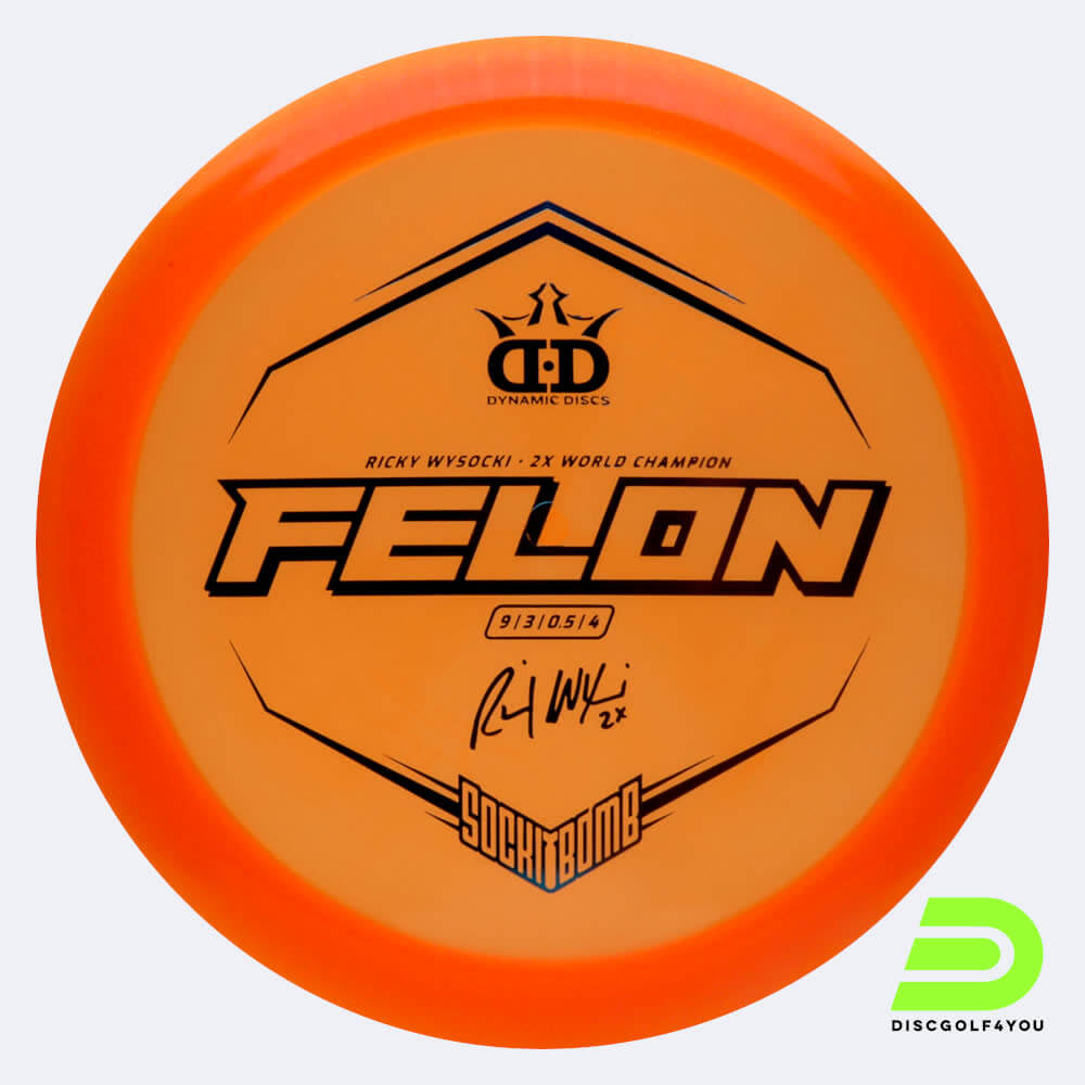 dynamic discs felon sockibomb in orange, im lucid ice glimmer kunststoff und ohne spezialeffekt Dynamic Discs Felon Sockibomb in orange, im Lucid Ice Glimmer Kunststoff und ohne Spezialeffekt