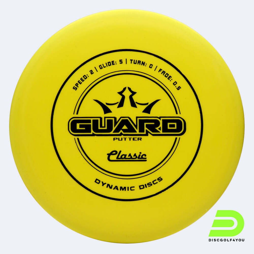 dynamic discs guard in gelb, im classic kunststoff und ohne spezialeffekt Dynamic Discs Guard in gelb, im Classic Kunststoff und ohne Spezialeffekt