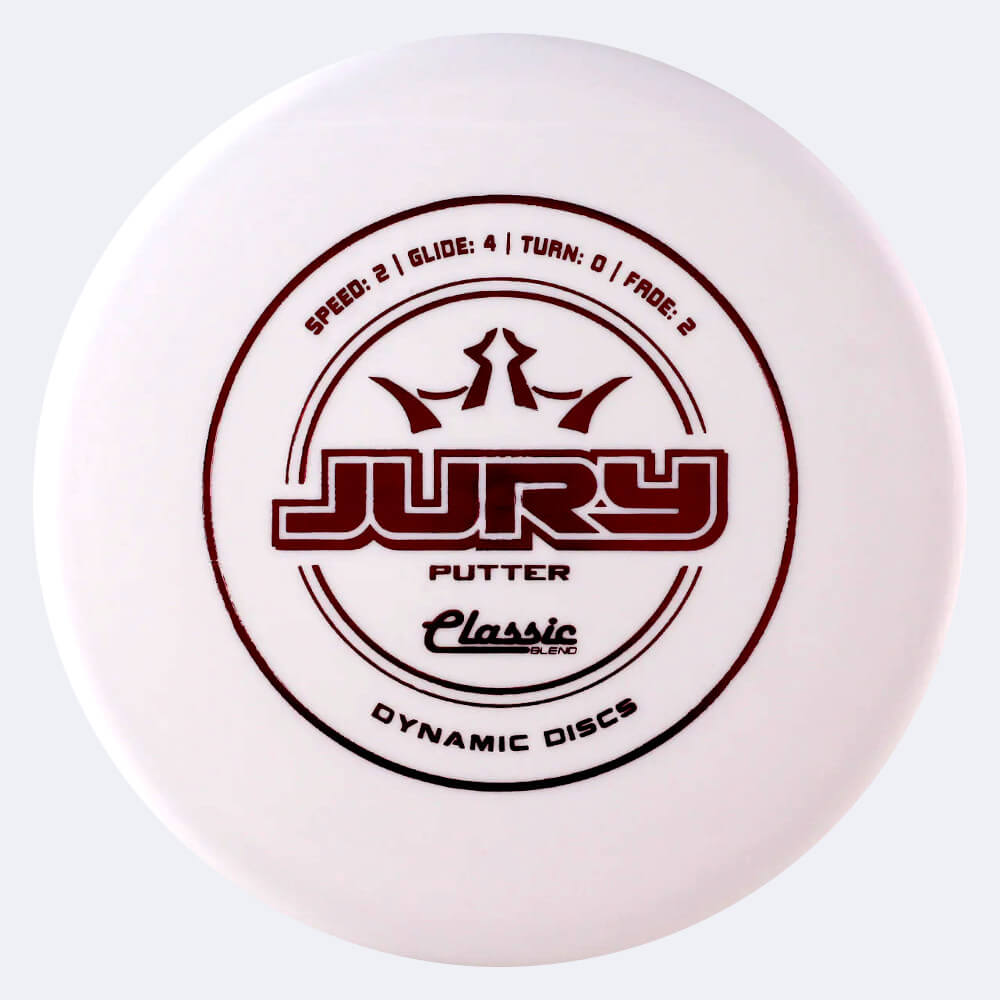 Dynamic Discs Jury in white, classic blend plastic Dynamic Discs Jury in white, classic blend plastic